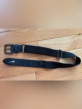 Nike Baseball Belt Youth Unisex Adjustable Black One Size (23-42)